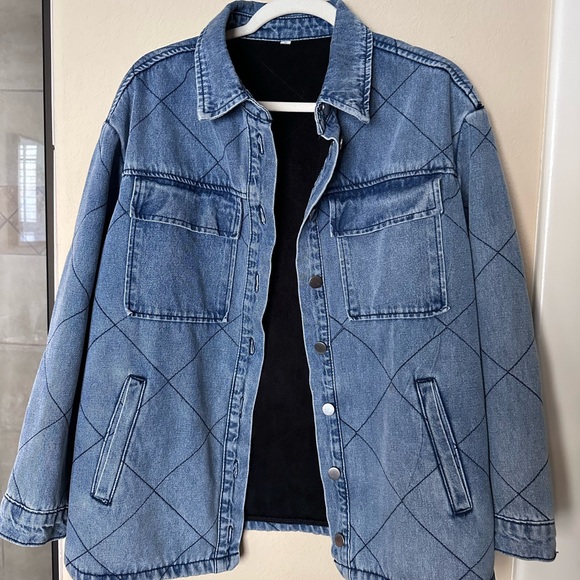 Jackets & Blazers - Quilted Denim Jacket